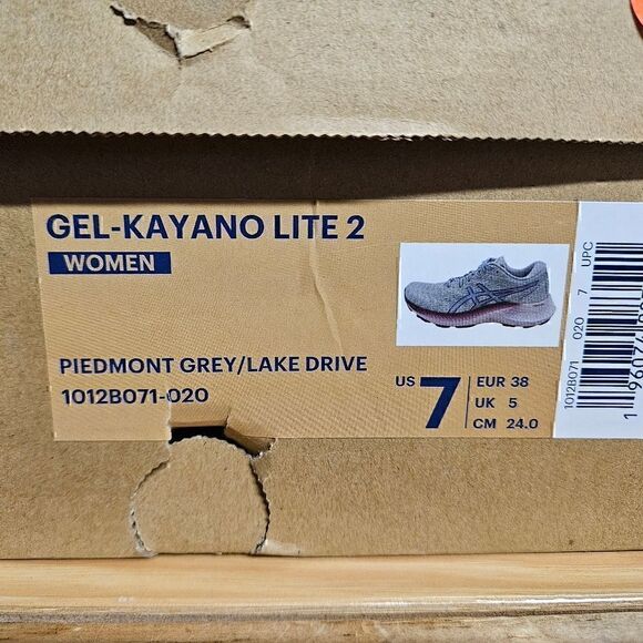 ASICS Women's Gel-Kayano Lite 2 Running Shoes Piedmont Grey Lake Drive - Picture 10 of 11